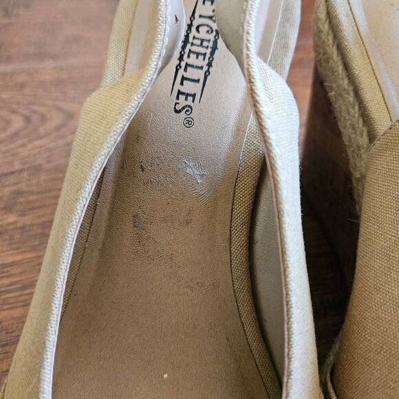 Seychelles Colada Peeptoe Slingback Wedge Sandals - Picture 3 of 9